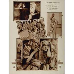  1922 Rotogravure Old Testament Movie Silent Film Ads 