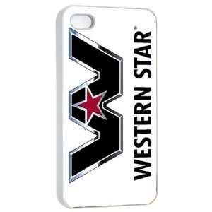 : Western Star Truck Logo Case for Iphone 4/4s (White) Free Shipping 