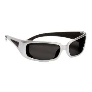 Body Glove 90413 V Line+ Dual Lens High Impact Safety Glasses, Silver 