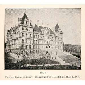  1908 Print State Capital Albany New York Legislature 