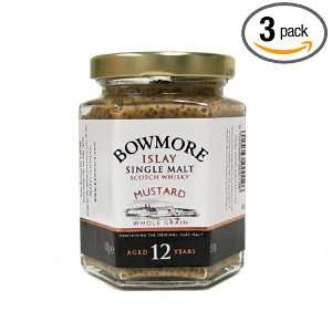 Mackays Bowmore Single Malt Scotch Whisky Mustard, 6 Ounce (Pack of3 