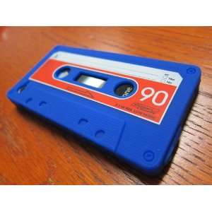  Blue / Red Silicone Cassette Tape Case / Skin / Cover for 