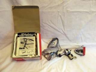 Vintage 1971 Schwinn Bicycle Deluxe Generator Headlight Tail light Set 