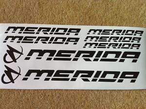 Merida Bike Frame Decals / Stickers ANY COLOUR  