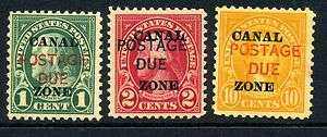 Canal Zone Scott #J15 17 Postage Due Mint Stamps (Stock #CZJ15 8 