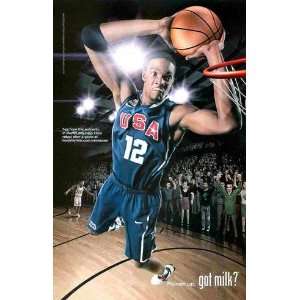 Got Milk? Chris Bosh Dunking: Team USA / NBA: Great Original Photo 