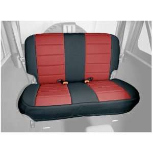   Ridge 13262.53 Black/Red Custom Neoprene Rear Seat Cover: Automotive