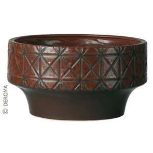  Deroma Borabora Bowl Planter   Red Patio, Lawn & Garden