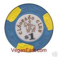 Eldorado Club California CA $1 Casino Chip Old  