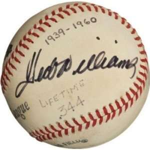 Ted Williams Stan Musial Career BA SIGNED AUTOGRAPHED Vintage Baseball 
