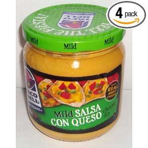 Taco Bell Mild Salsa con Queso 15 oz jar (Pack of 4)  