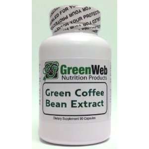 brand Green Coffee Bean Extract, 90 capsules, 500mg, Pure Green Coffee 