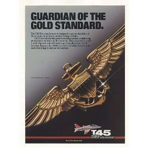 1987 McDonnell Douglas T 45 Aircraft TS Gold Wings Print 