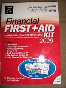 Financial FirstAid Kit 2009 Tax Deduction Credit Repair 093371370773 