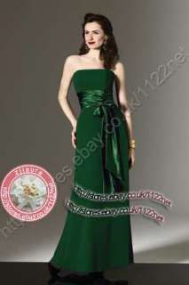 Dark green bridesmaid dress / flower girl dress ( colour no. : yw05 )