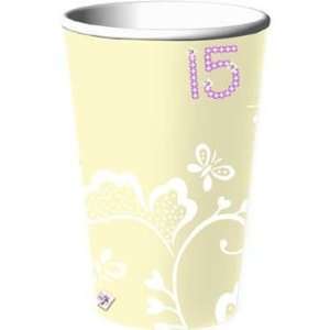  Mis Quince 16 Oz Cups Tazas Quinceanera (18 Count): Toys 