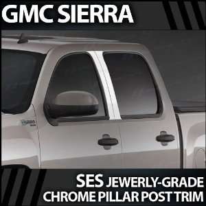  2007 2012 GMC Sierra 4pc. Crew Cab SES Chrome Pillar Trim 