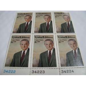 Lyndon B Johnson #1503 plate block