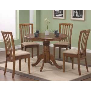  Brannan 5 Pc Dining Table Set by Coaster: Home & Kitchen