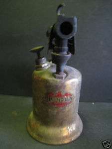 Antique Champion Products Brass Blowtorch  