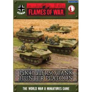   Flames of war: German, PaK40 auf RSO tank hunter Platoon: Toys & Games