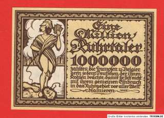 German PROPAGANDA NOTE against FRANCE 1 Million Taler  