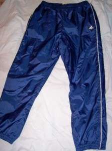   size L Adidas Lined all weather Running, Exercise, Navy Blue Gym Pants