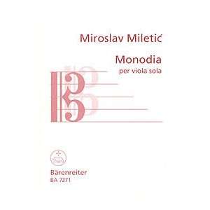 Monodia per Viola sola [Sheet music]