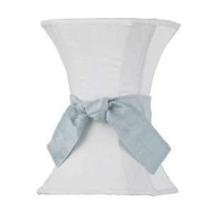  white medium hourglass shade   blue sash