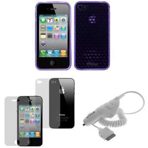   Film + Car Charger for Apple iPhone 4 4G 16GB / 32GB 4th Generatio