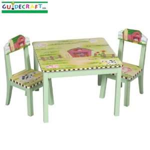  Little Farm House Table & Chair Set: Home & Kitchen