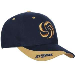  AFL Russell Tampa Bay Storm Navy Blue Gold Twill 