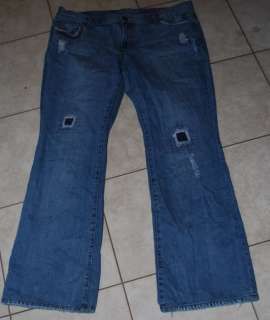 Womens AMERICAN EAGLE hipster Bootcut denim jeans size 16 Cool Nice 
