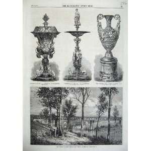  Bremner Railway Bridge Australia 1868 Testimonial Vase 