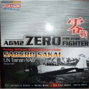   72 Scale A6M2 Zero IJN Saburo Sakai IJN Tainan NAG Toys & Games