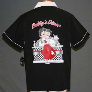 Classic 50s style retro Bowling Shirt featuring our new licensed line 