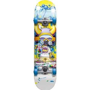  Speed Demon Tagger Complete Skateboard (Blue/Yellow, 7.5 