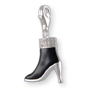  MELINA Charms clip on pendant booties shoe sterling silver 