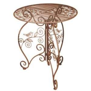 Songbird Brown Metal Table