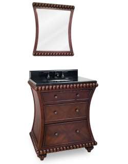   Beaded Bathroom Vanity with Preassebled Top and Bowl   VAN035