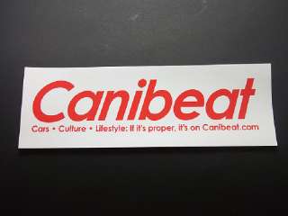 Canibeat Can i beat CiB red/white bumper sticker illest  