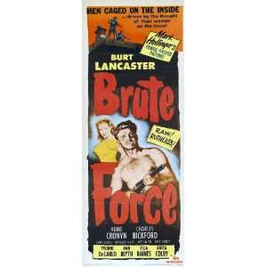Brute Force Movie Poster (14 x 36 Inches   36cm x 92cm) (1947) Insert 