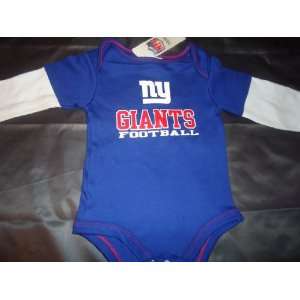   Newborn/Infants NFL*Football New York Giants Royal Blue Bodysuit 6/9 M