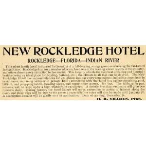  1903 Ad New Rockledge Hotel Florida Indian River Lodge 