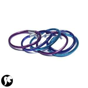   Teenager Hair Ties Elastic 6Pcs/Set Blu/Petrol/Purple Fabrics: Jewelry