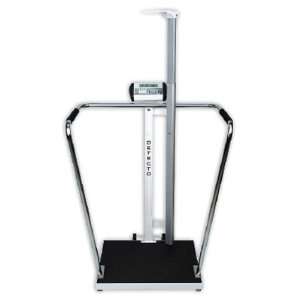   Stand On Scale with Digital Height Rod   Scale