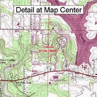 USGS Topographic Quadrangle Map   Cullman, Alabama (Folded/Waterproof 