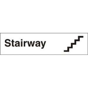  STAIRWAY Color Combination Black Letters on Yellow   3 x 