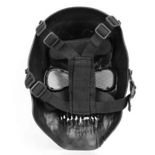 New Full Face Skeleton Mask With Metal Mesh Eye Shield  
