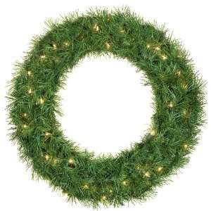   Dunhill Fir Wreath   30 Pre Lit Dunhill Fir Wreath, 100 Clear Lights